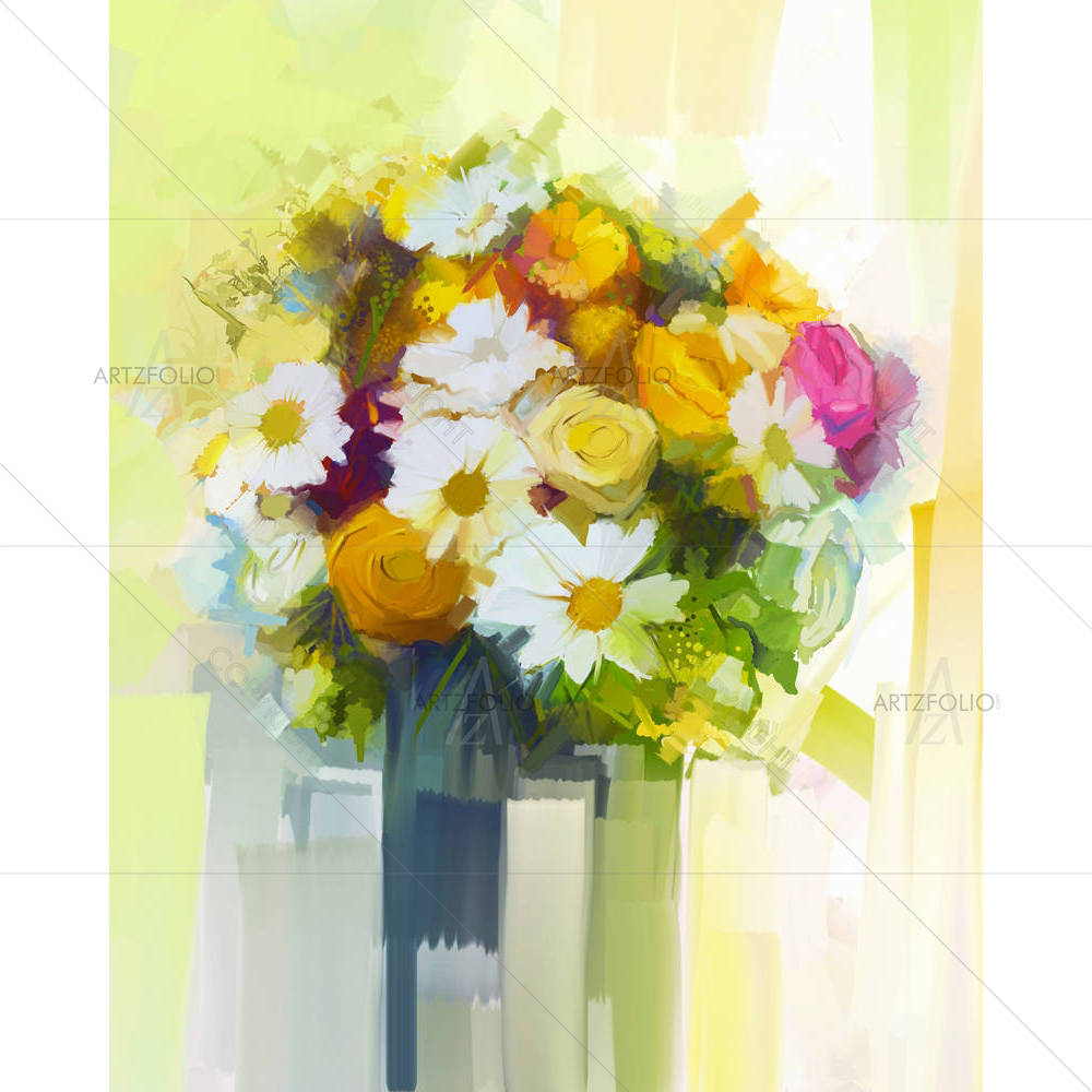 Still Life A Bouquet Of Flowers D2 — custom-size art design 5005127