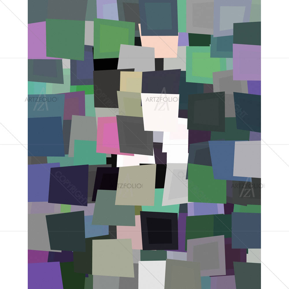 Rectangular & Squareish Lines & Shape — custom-size art design 5005164
