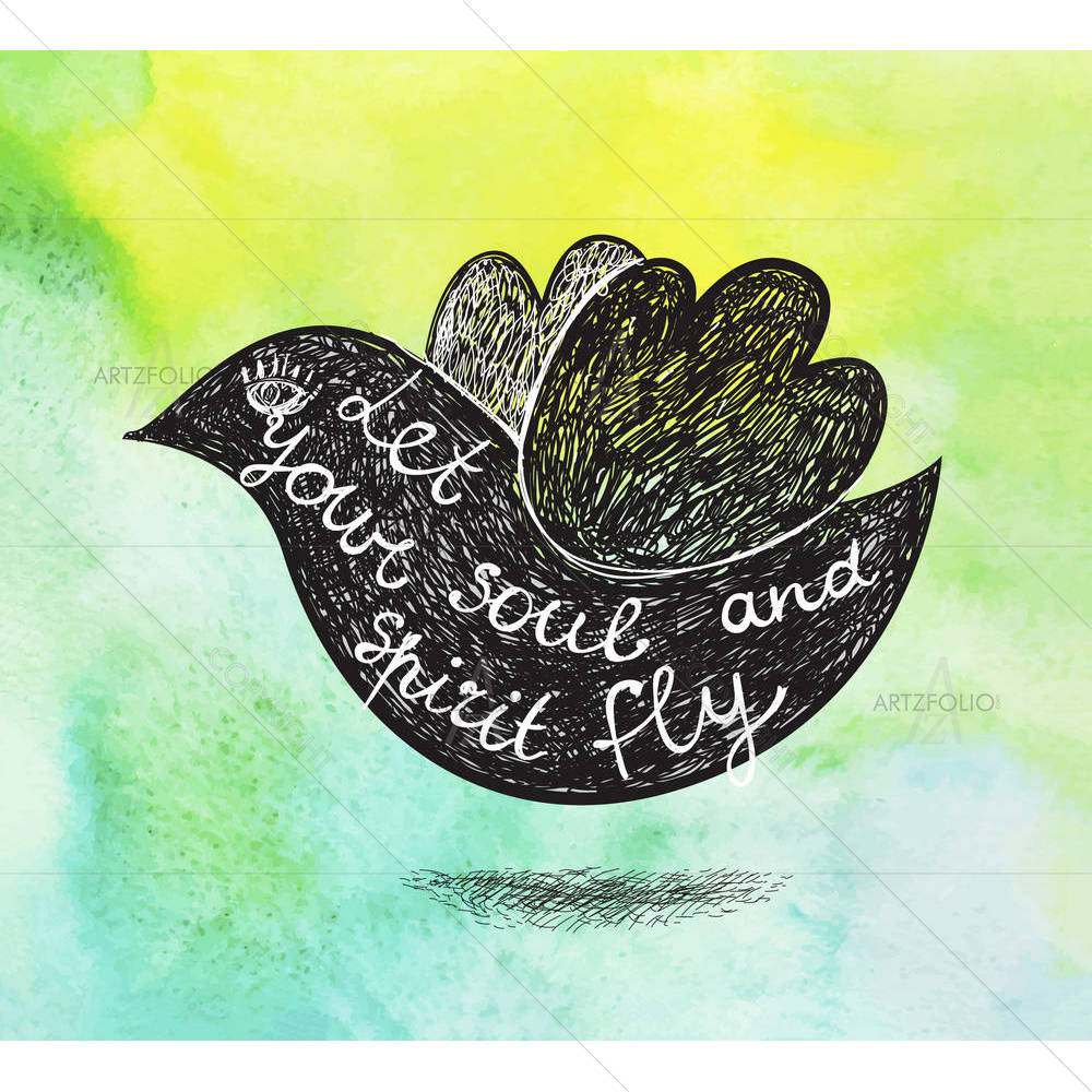 Let Your Soul & Spirit Fly — custom-size art design 5005215
