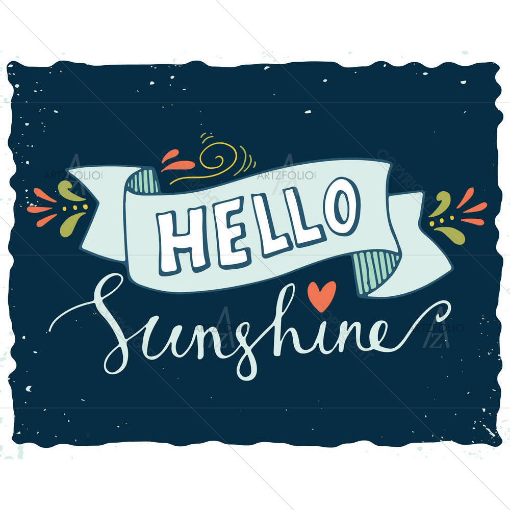 Hello Sunshine — custom-size art design 5005217