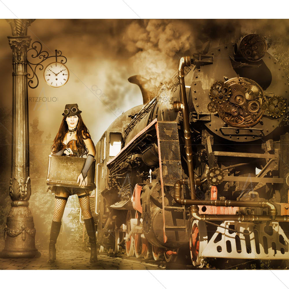Retro Futurism Art — custom-size art design 5005228
