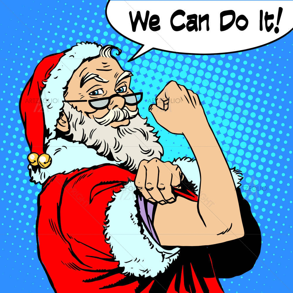 Santa Claus Pop Art — custom-size art design 5005231