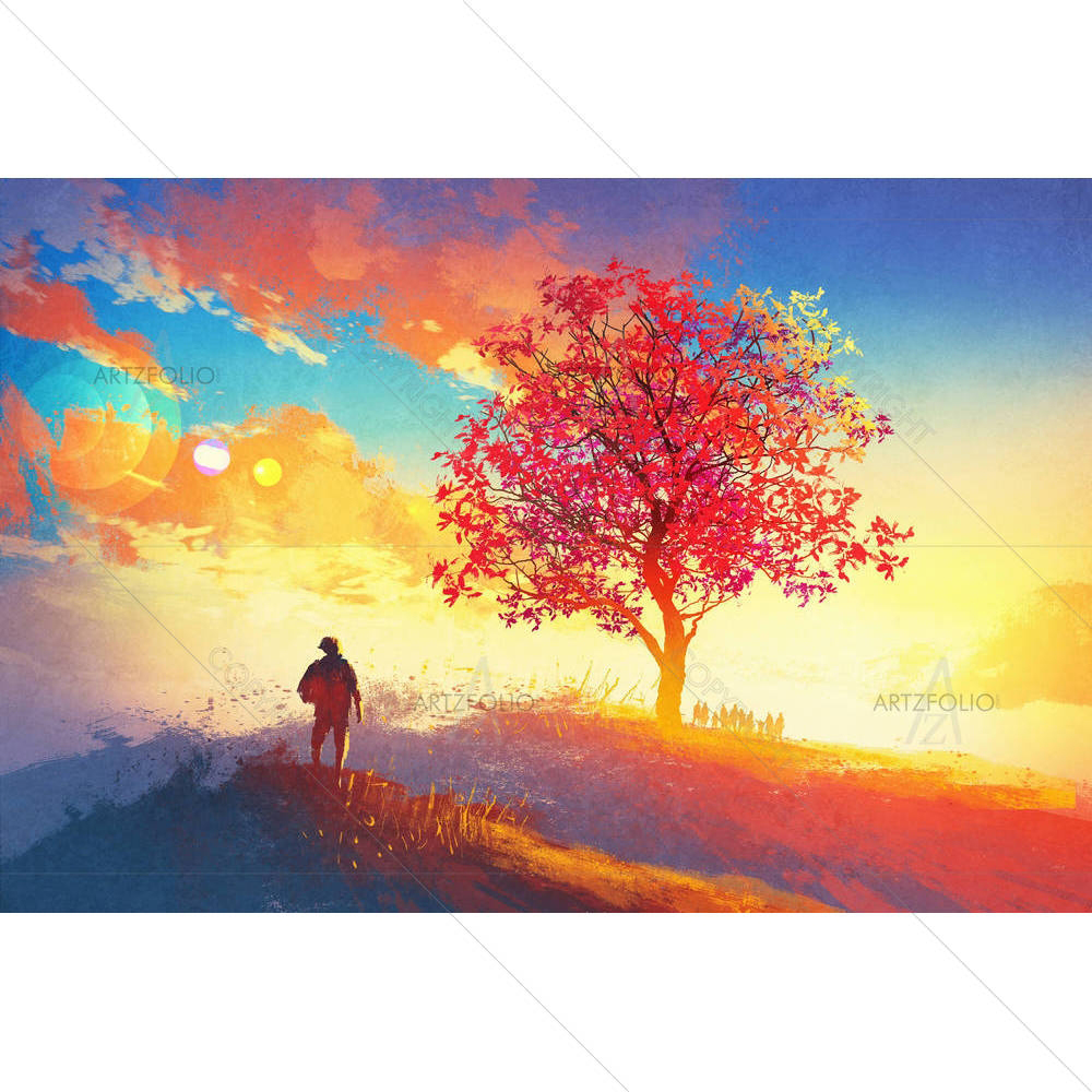 Autumn Landscape D7 — custom-size art design 5005248
