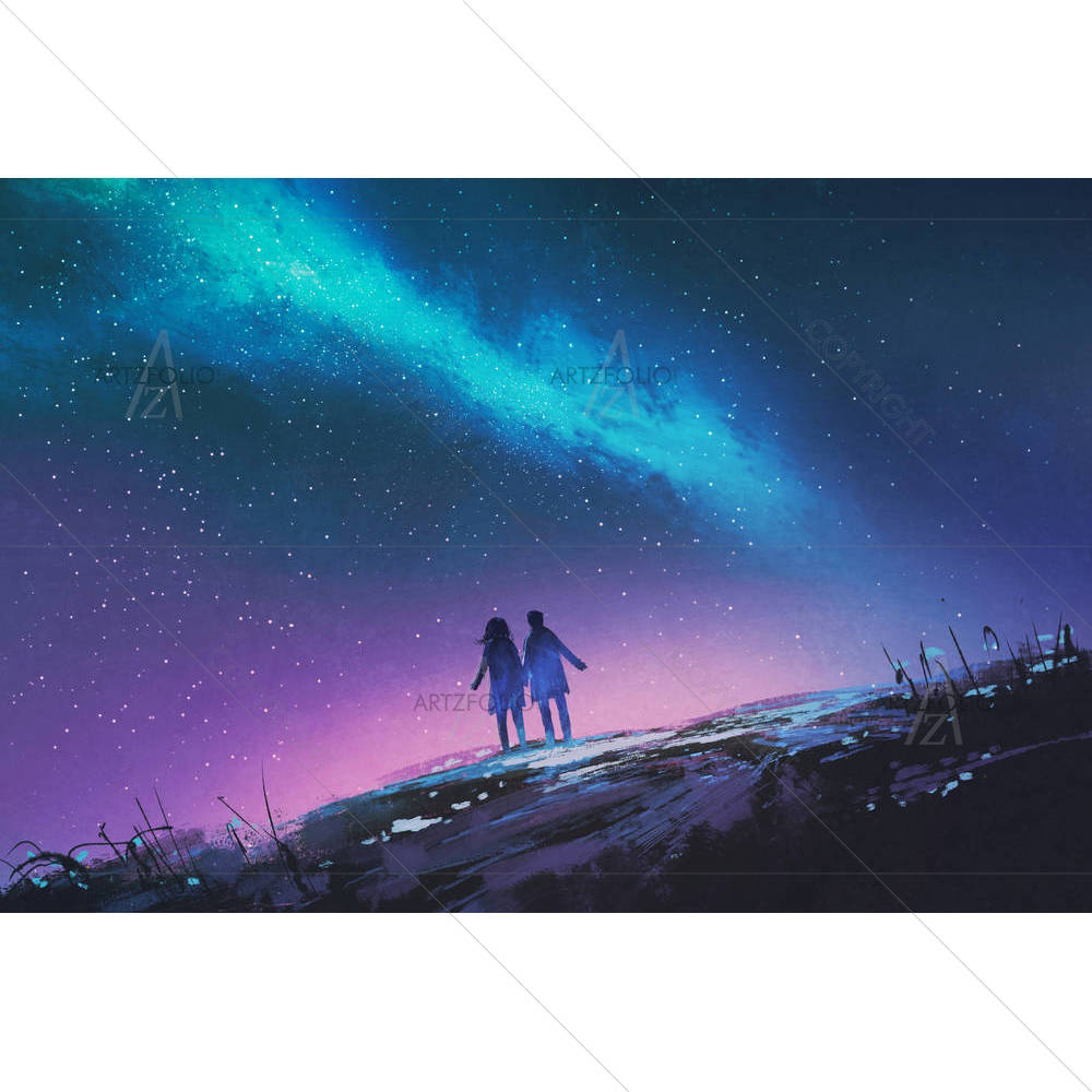 Couple Holding Hands D2 — custom-size art design 5005251