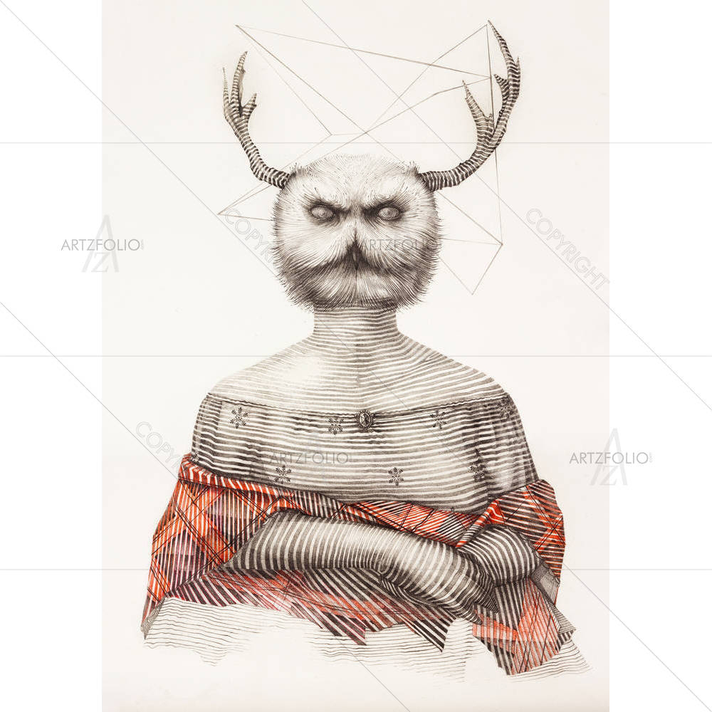 Lady Owl — custom-size art design 5005271