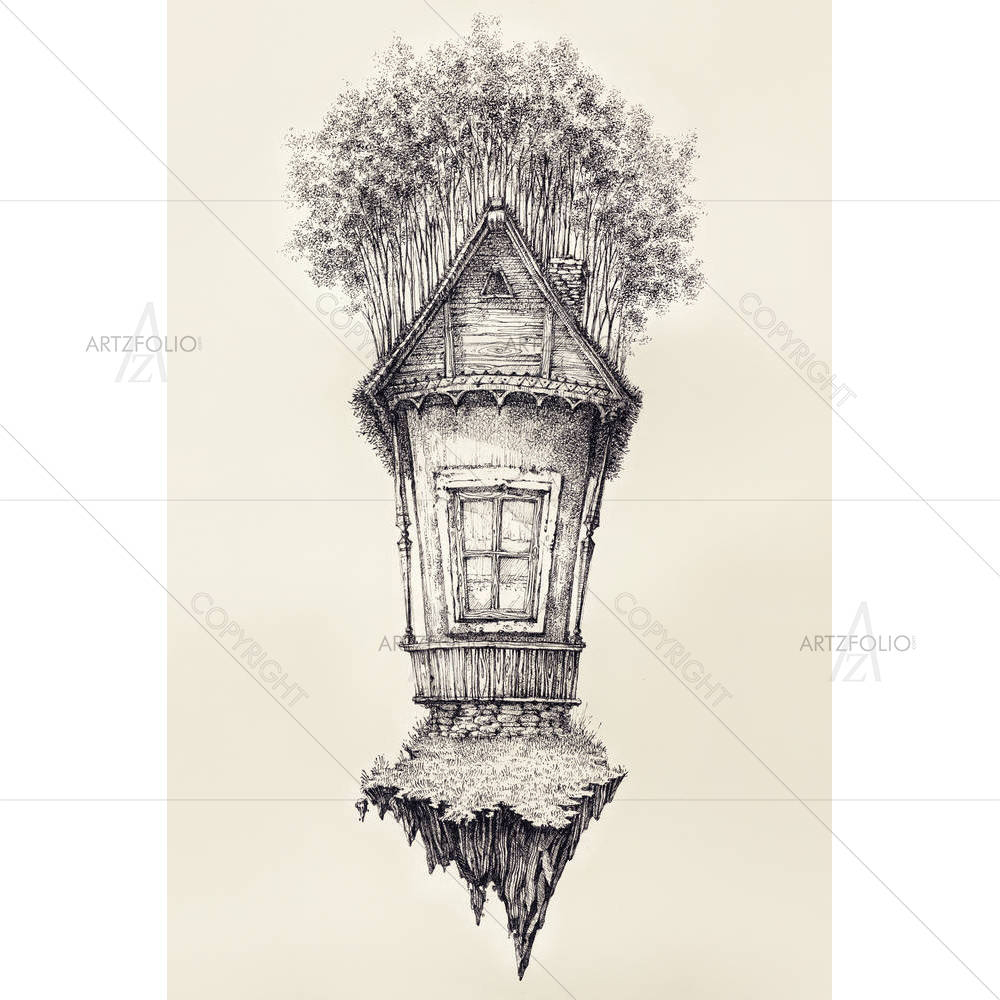 Small House — custom-size art design 5005273