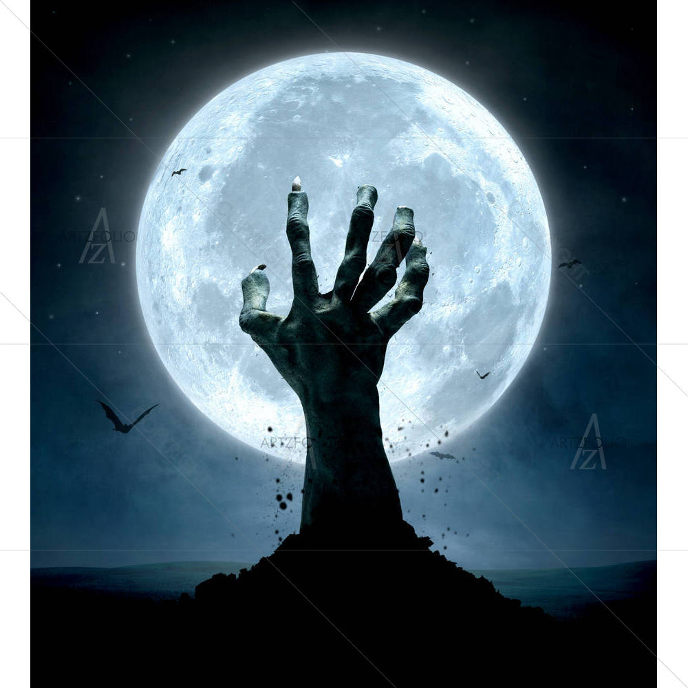 Halloween Concept D2 — Fluid marble custom art by ArtzFolio