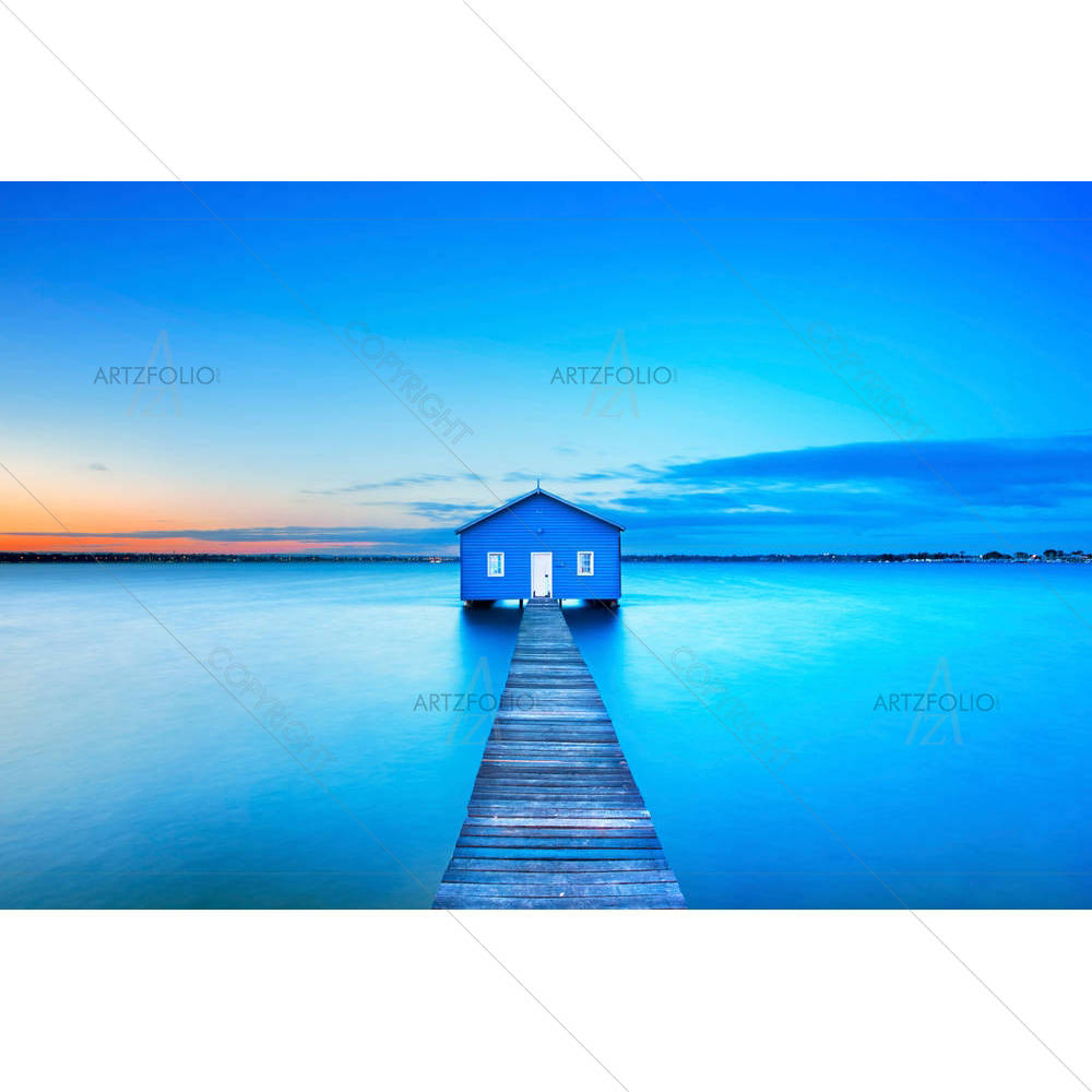 Sunrise Over Swan River In Perth, Australia — custom-size art design 5005297
