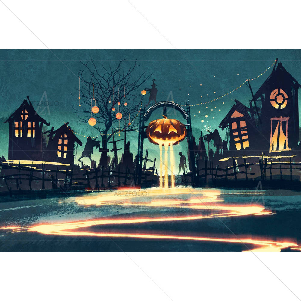 Halloween Night D2 — custom-size art design 5005315