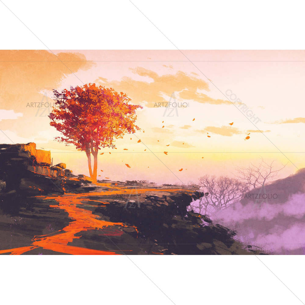 Melting Autumn Tree