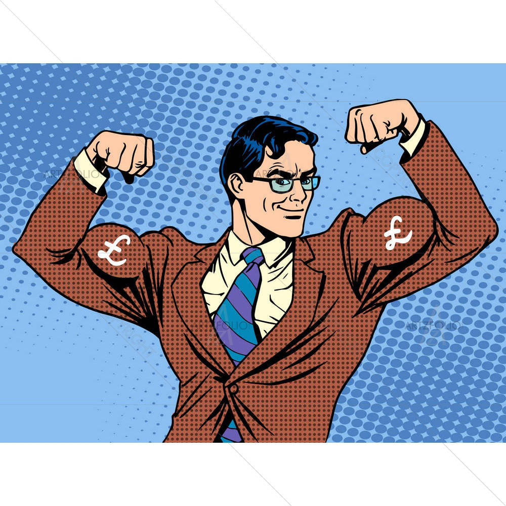 Businessman With Muscles — Ancient custom art by ArtzFolio