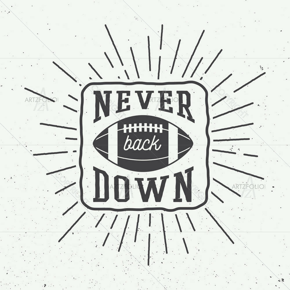 Rugby Or American Football — American custom art by ArtzFolio