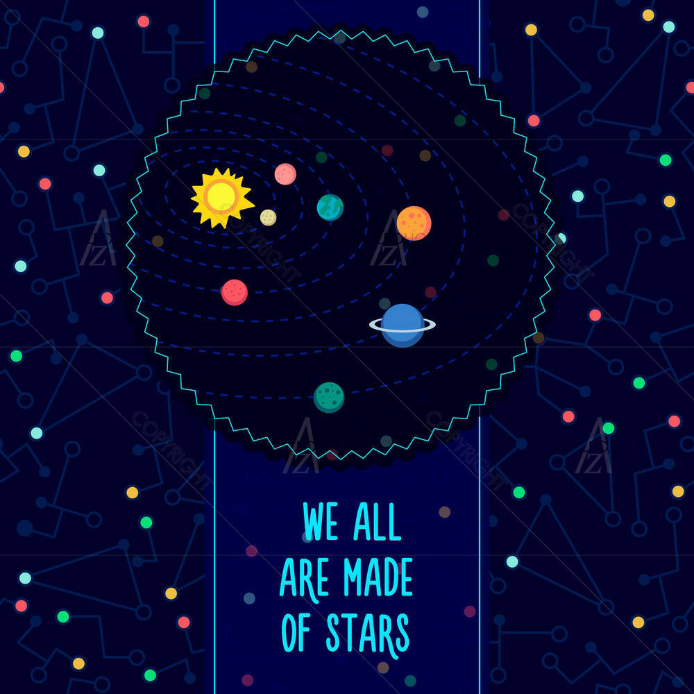 Alien In The Universe D7 — custom-size art design 5005358