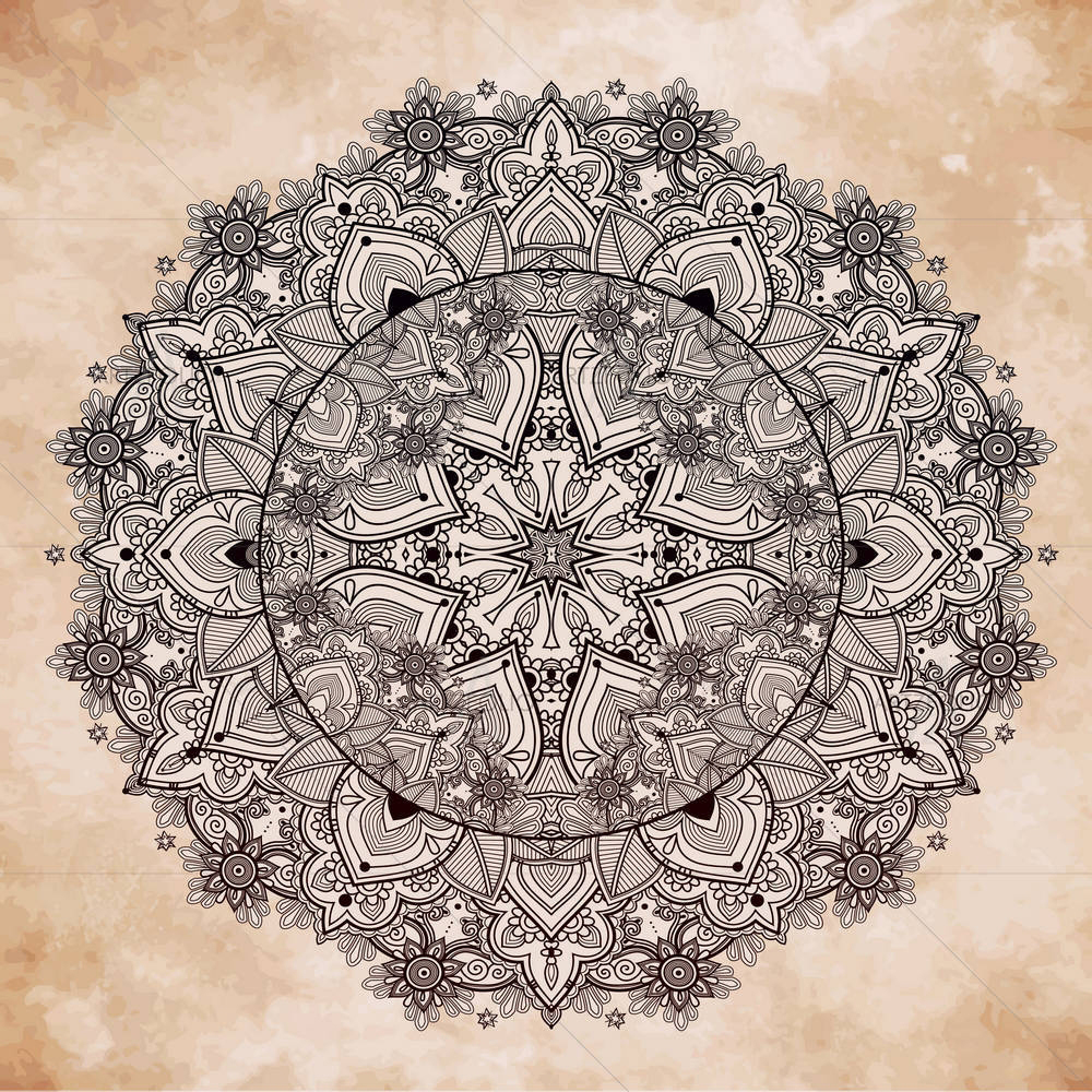 Ornate Paisley Mandala D1 — custom-size art design 5005362