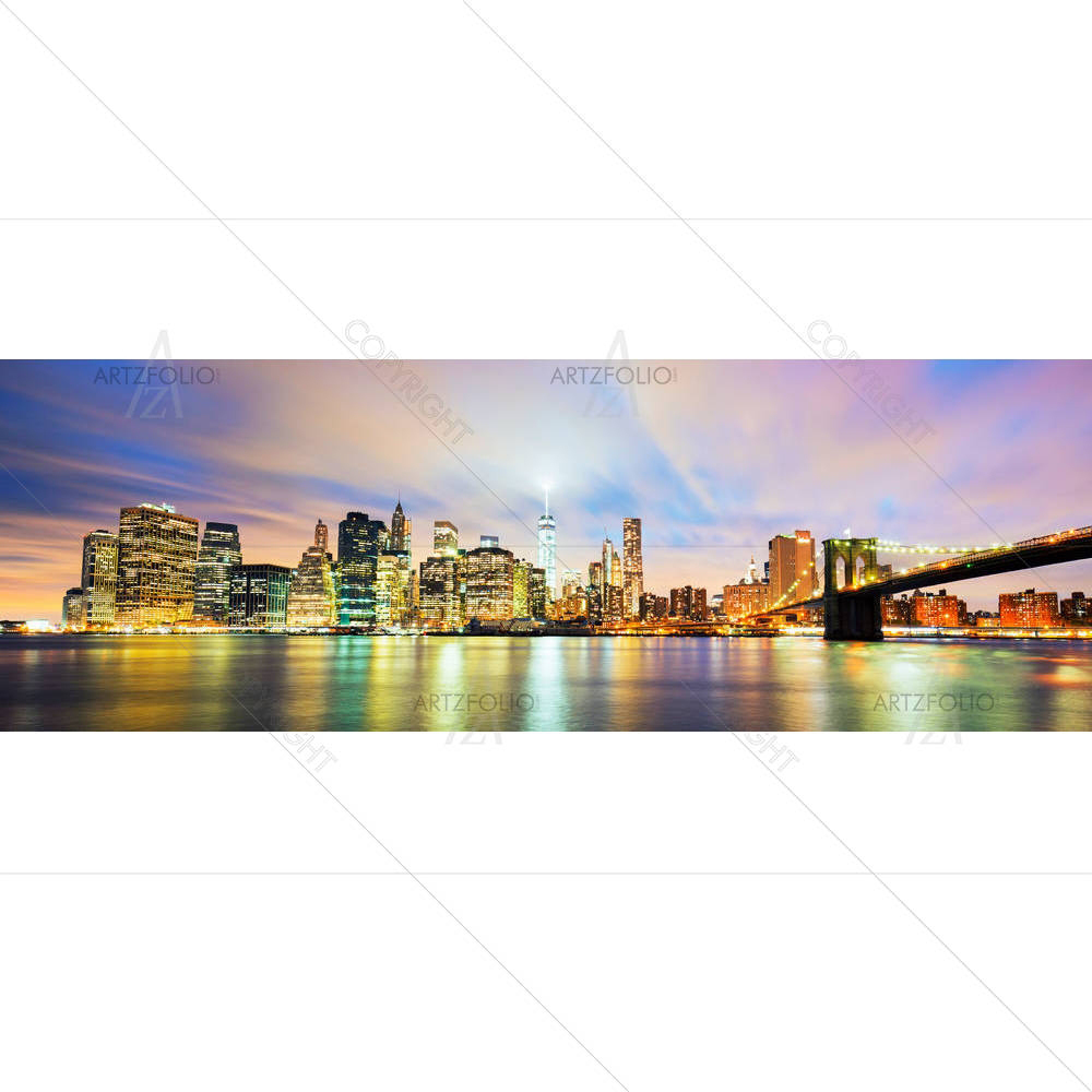 New York City Manhattan Midtown At Dusk, USA — Devotional custom art by ArtzFolio