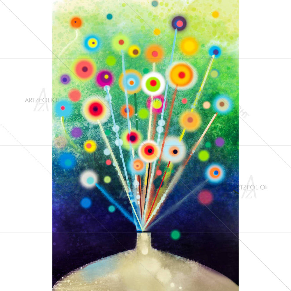 Abstract Floral — custom-size art design 5005418