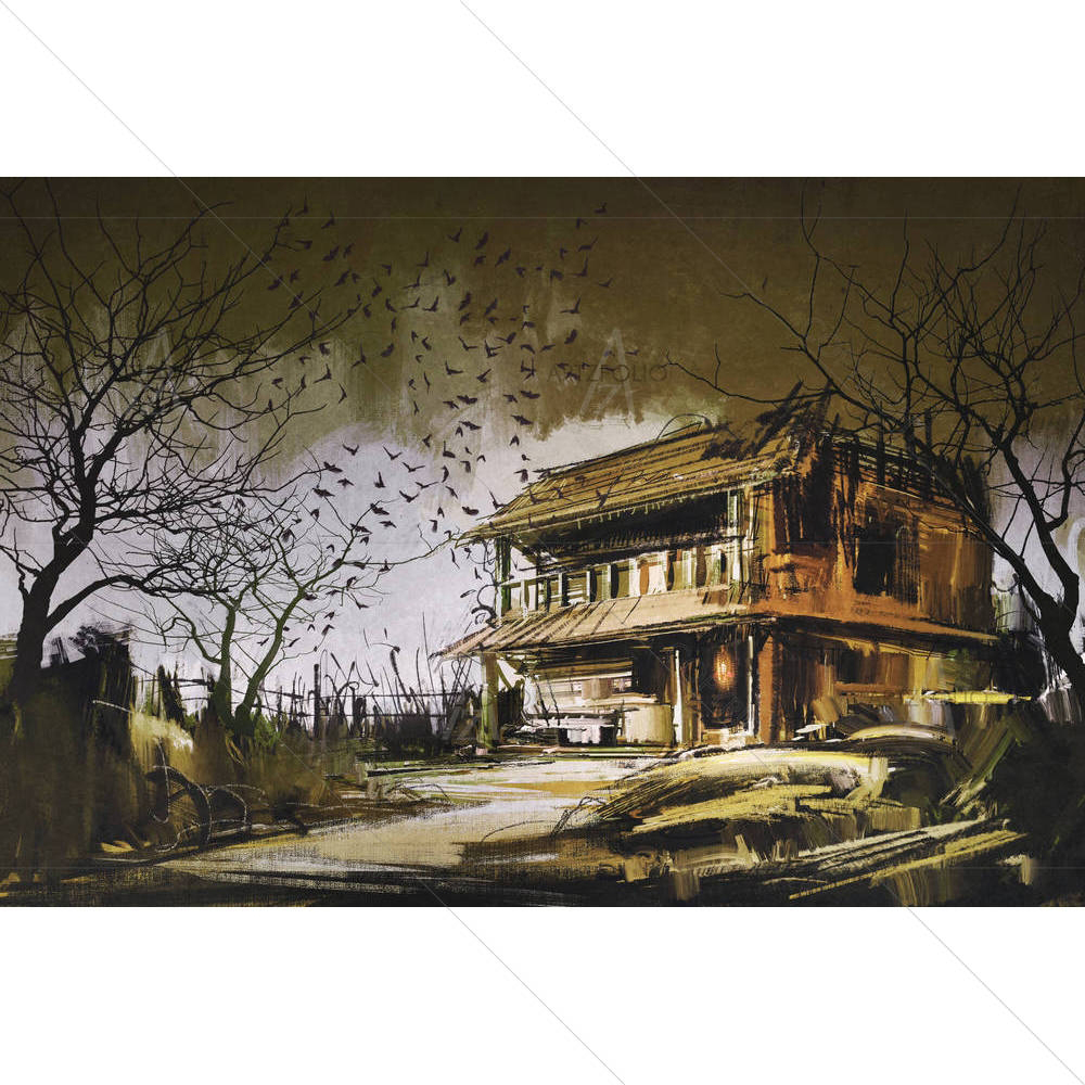 Old Abandoned House — custom-size art design 5005425