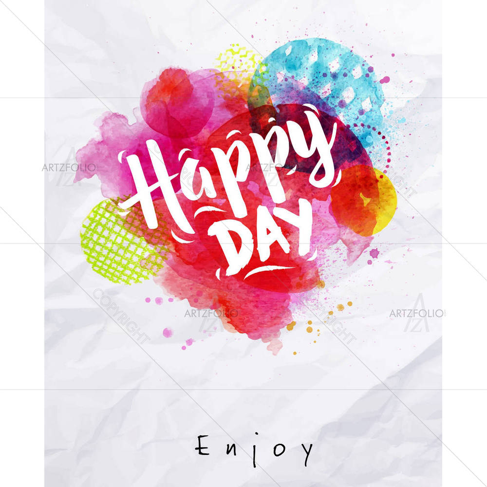 Happy Day — Abstract custom art by ArtzFolio