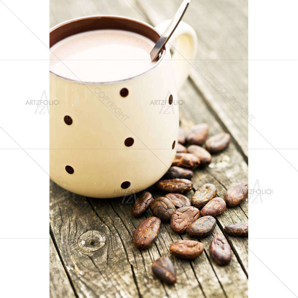 Photo of Cocoa Drink & Cocoa Beans — Devotional custom art by ArtzFolio