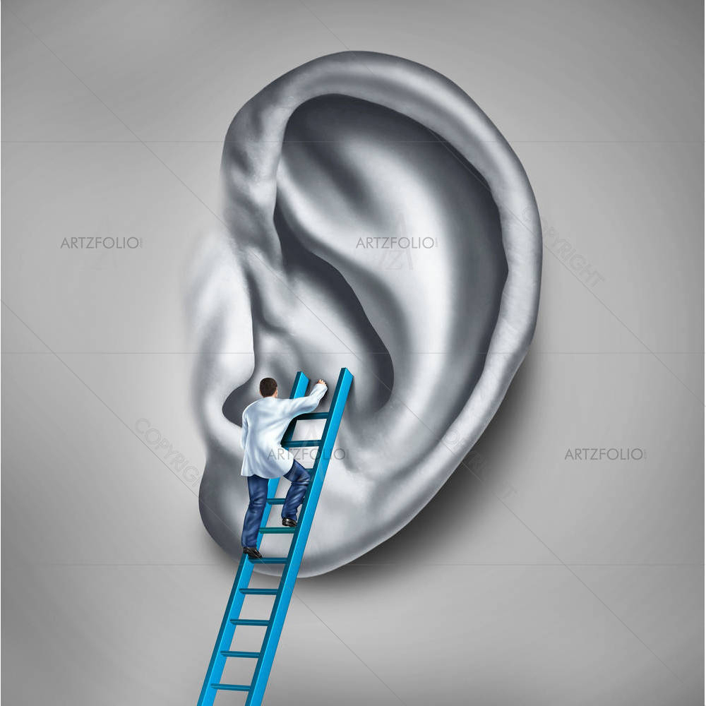 Ear Medicine Medical Concept — custom-size art design 5005451