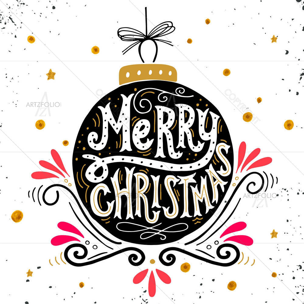 Merry Christmas D3 — custom-size art design 5005456