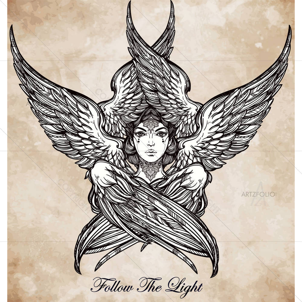 Six Winged Angel — Devotional custom art by ArtzFolio