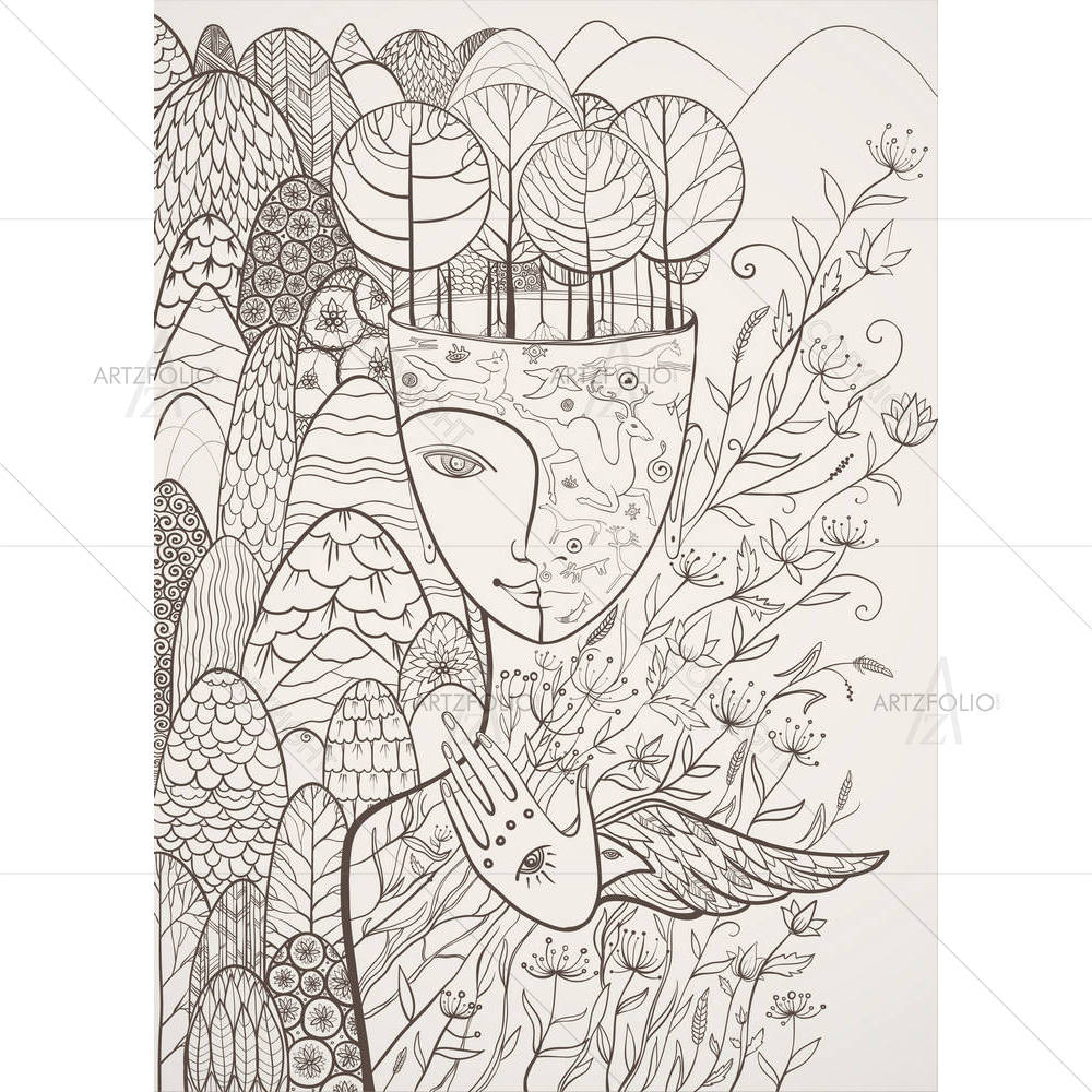 Mother Nature D3 — custom-size art design 5005474