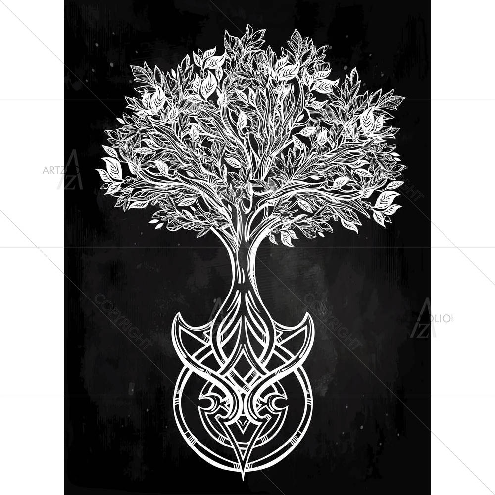 Romantic Tree Of Life D1 — custom-size art design 5005482