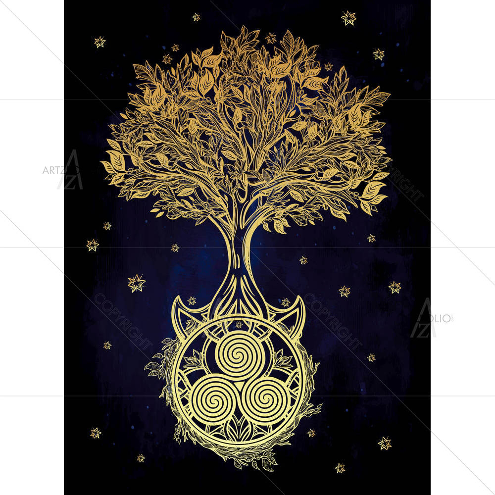 Romantic Tree Of Life D2 — custom-size art design 5005483