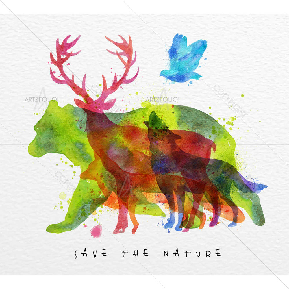 Color Animals D2 — custom-size art design 5005497