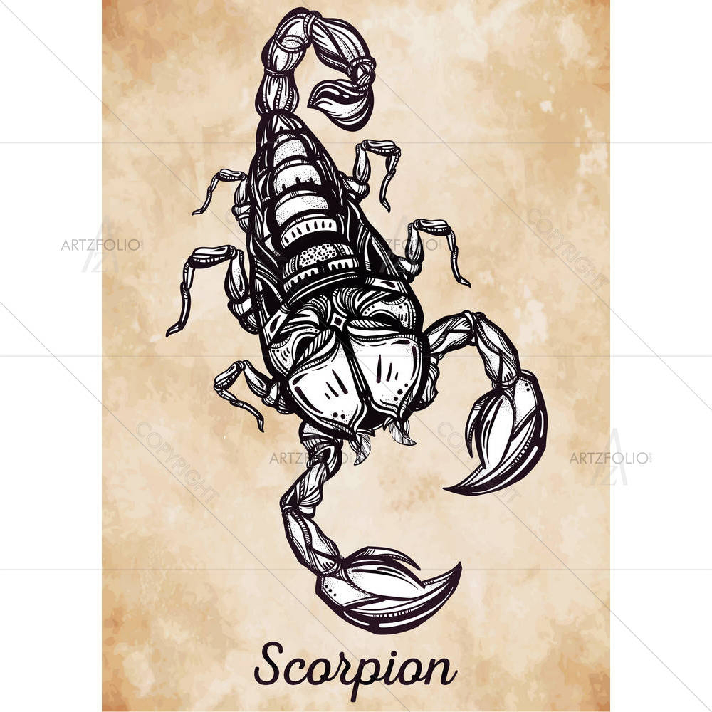 Scorpion Horoscope — custom-size art design 5005504
