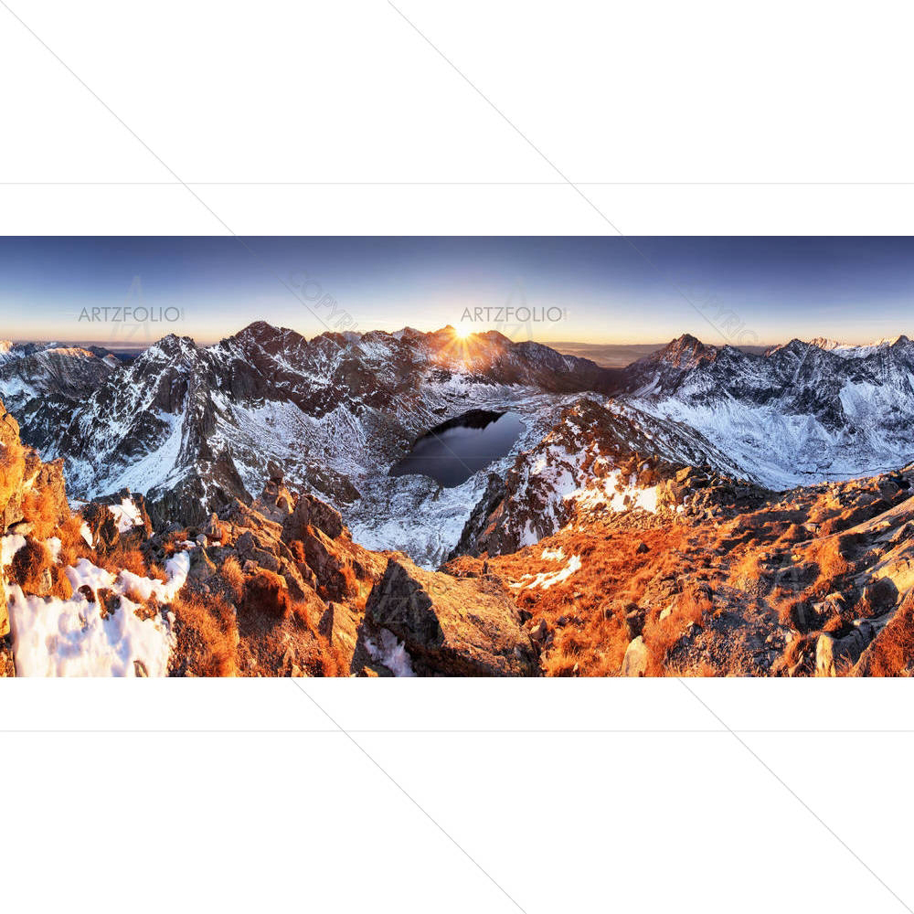 Winter In Slovakia Tatras — custom-size art design 5005509