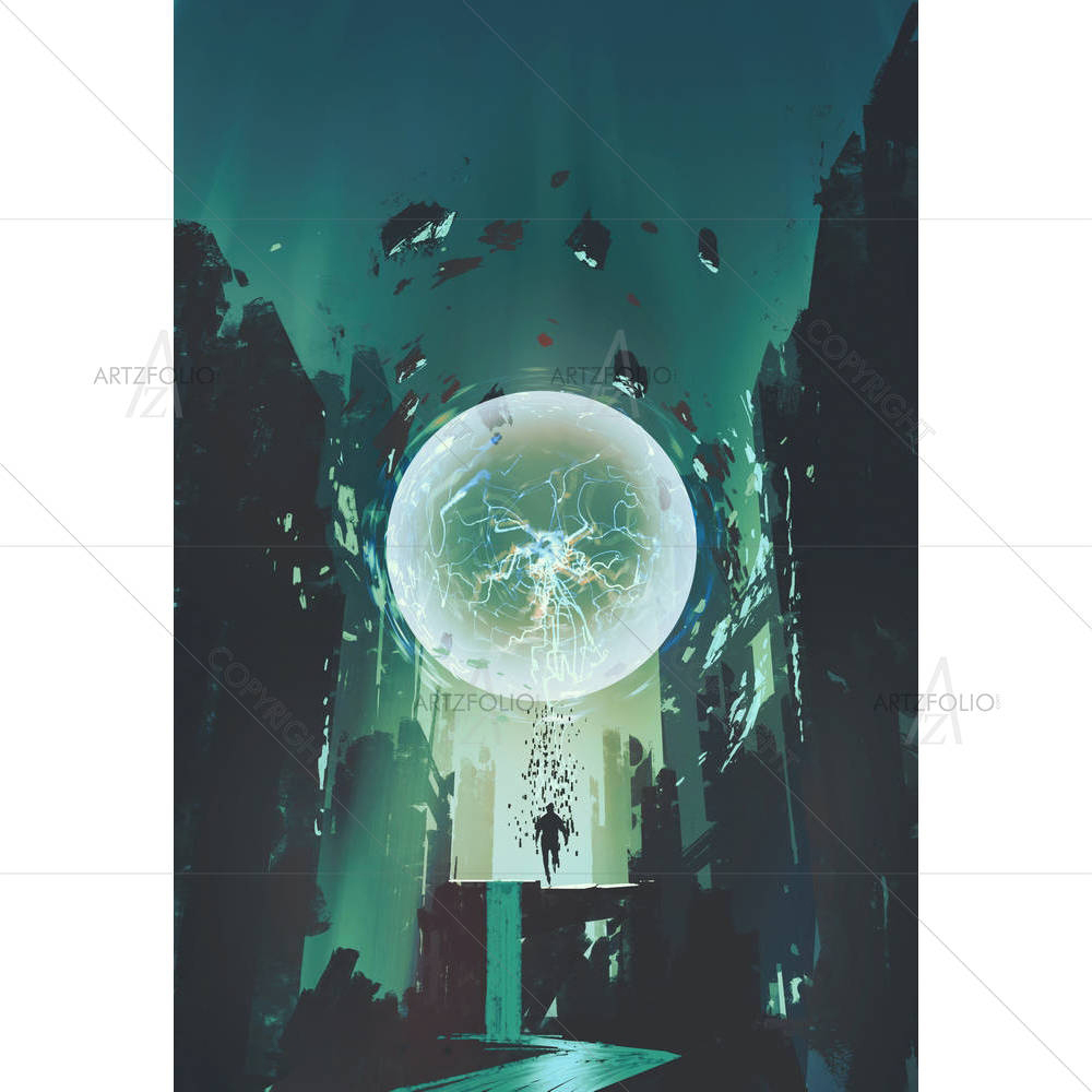 Lightning Ball — custom-size art design 5005519