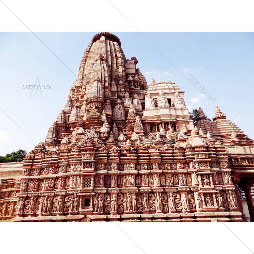 Khajuraho Temples D2 — custom-size art design 5005524