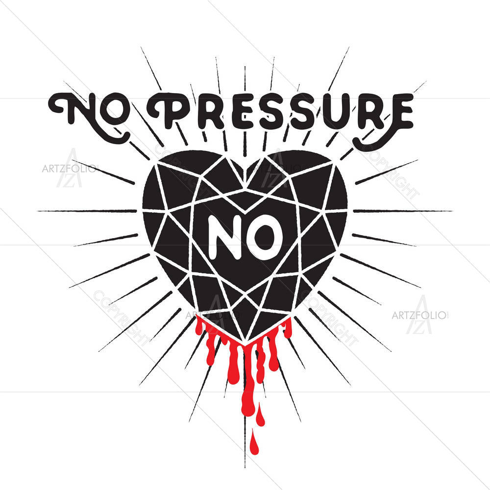 No Pressure No Diamond — Abstract custom art by ArtzFolio