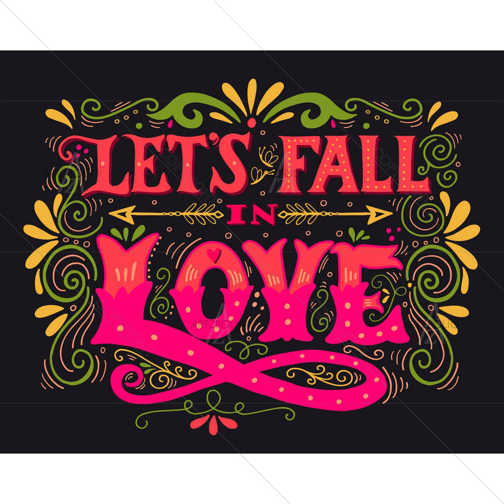 Lets Fall In Love — Ancient custom art by ArtzFolio