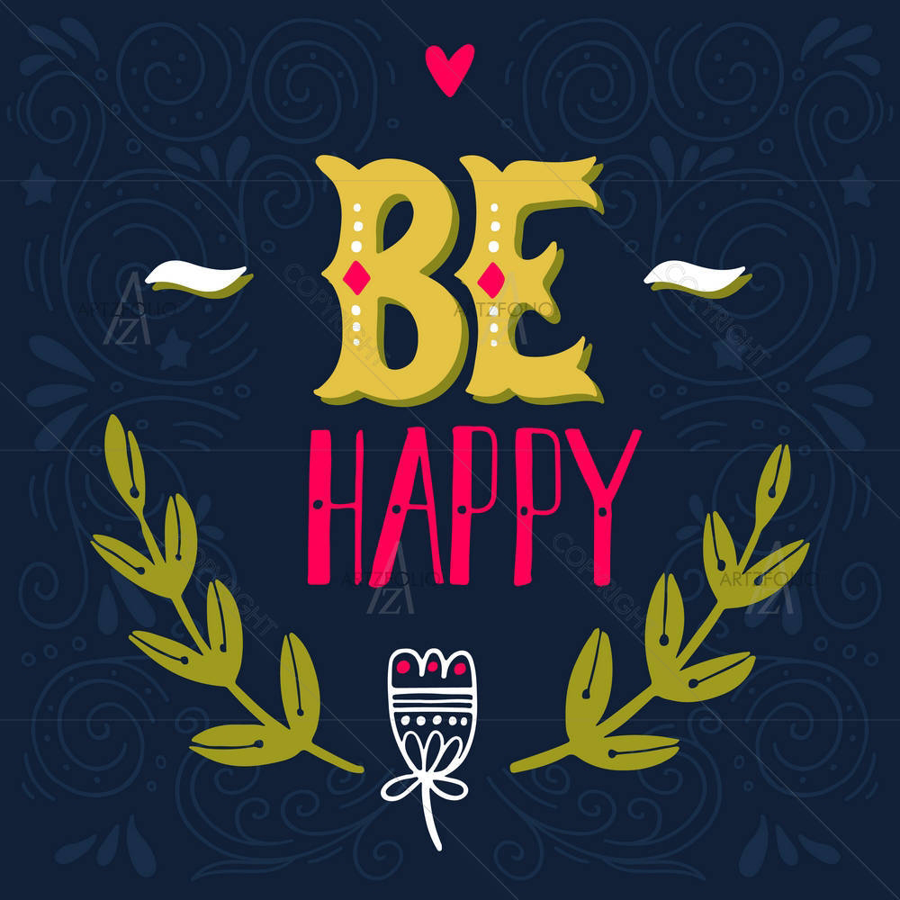 Be Happy D2 — custom-size art design 5005542