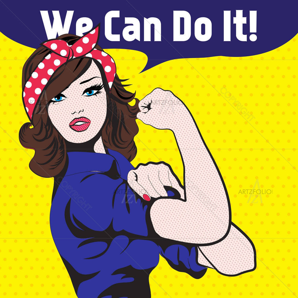 We Can Do It — Animated Cartoons custom art by ArtzFolio