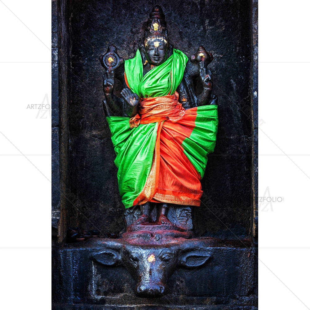 Goddess Durga Temple Darasuram, Tamil Nadu India — Devotional custom art by ArtzFolio