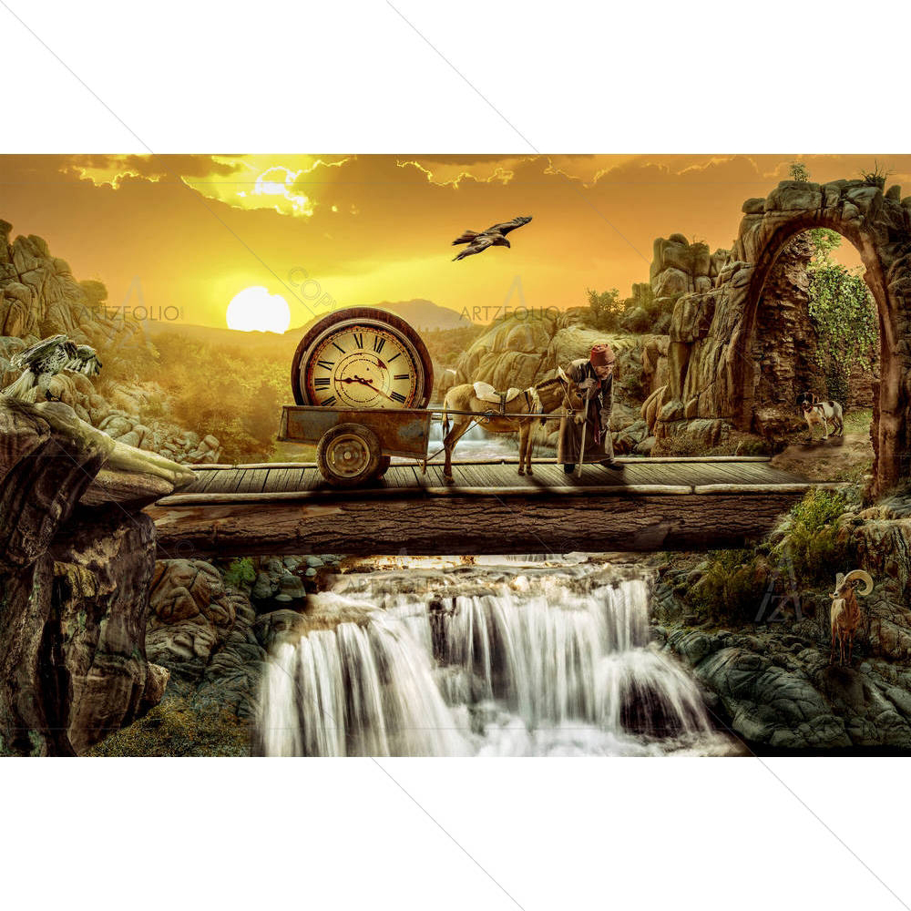 Time Bridge Concept — custom-size art design 5005607