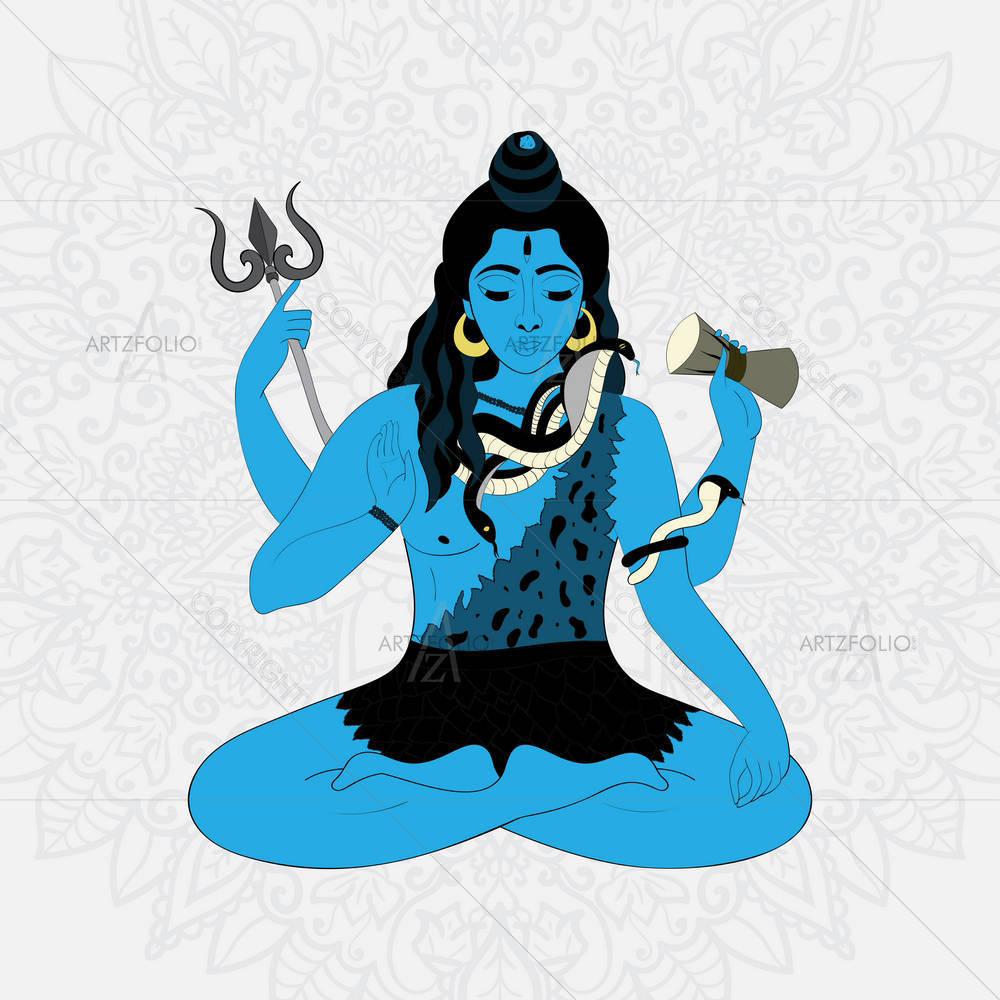 Hindu God Shiva D3 — custom-size art design 5005612
