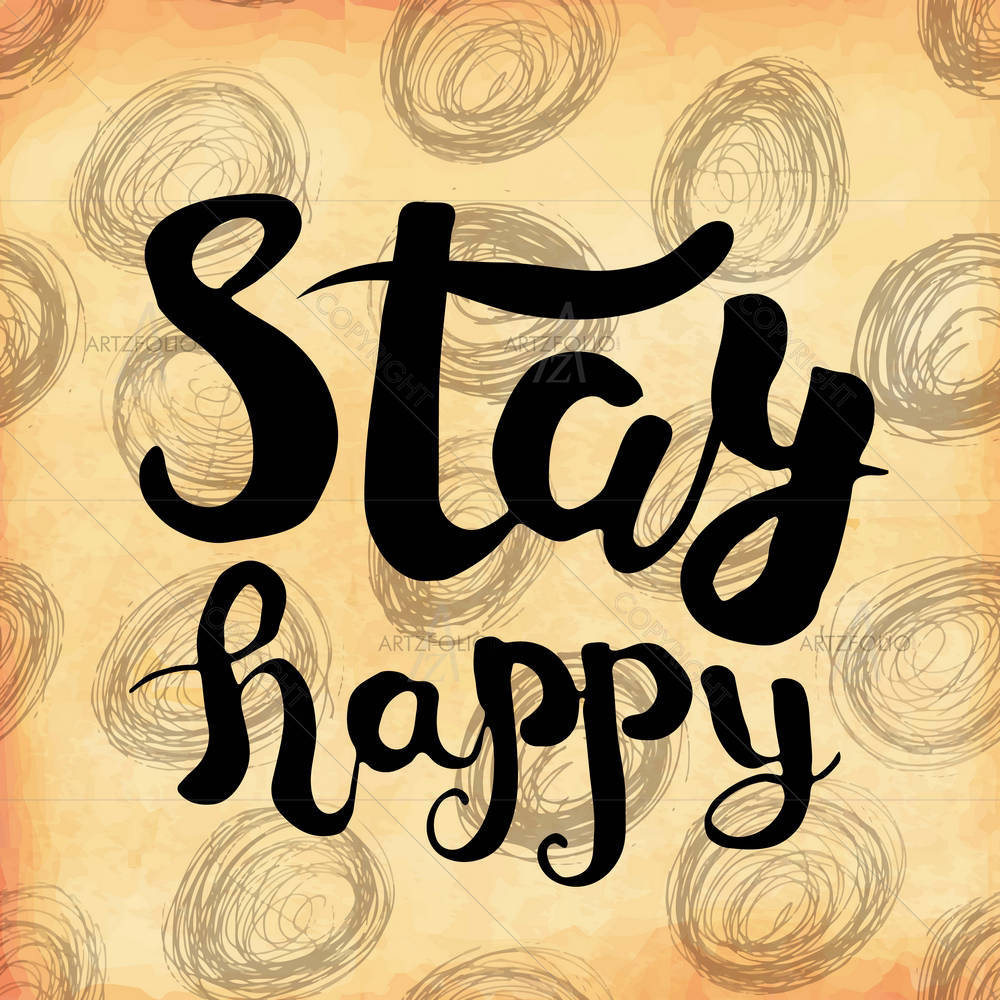 Motivational Quote About Happiness — custom-size art design 5005629