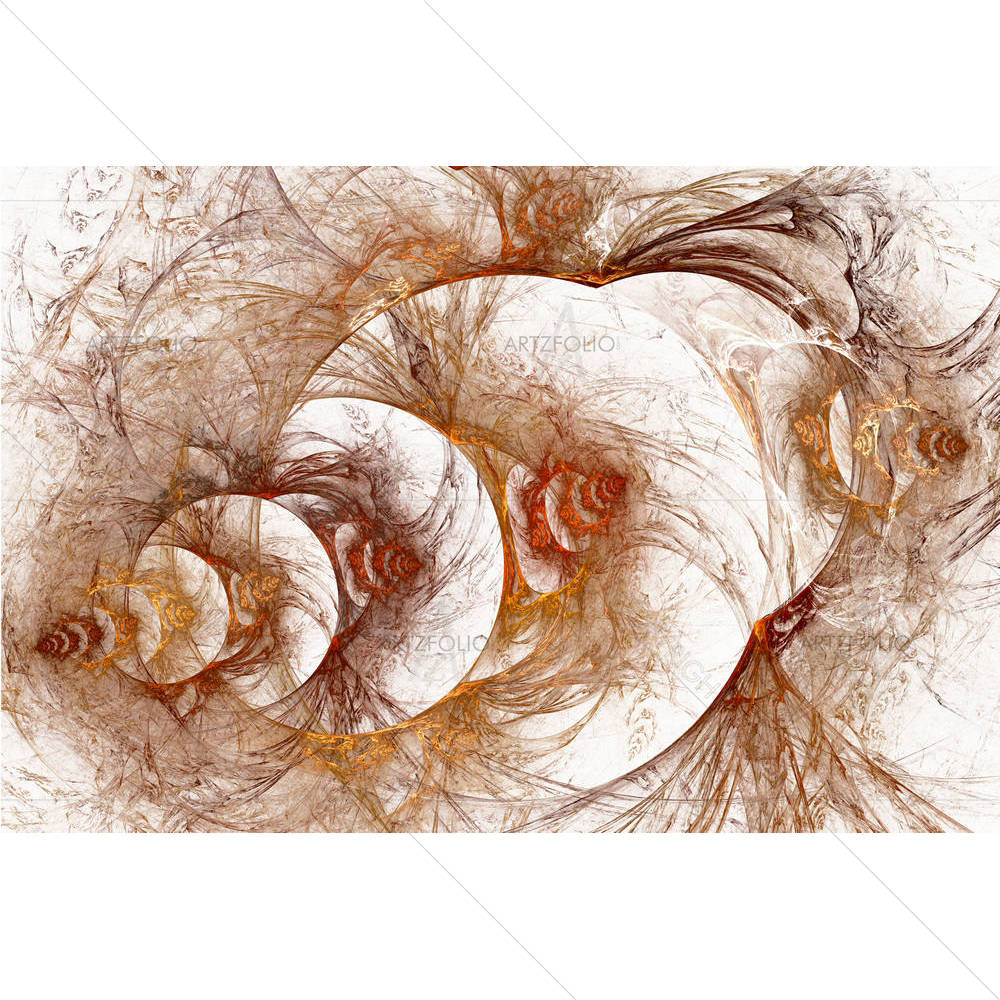 Fractal Bulk Gold Pattern — custom-size art design 5005636