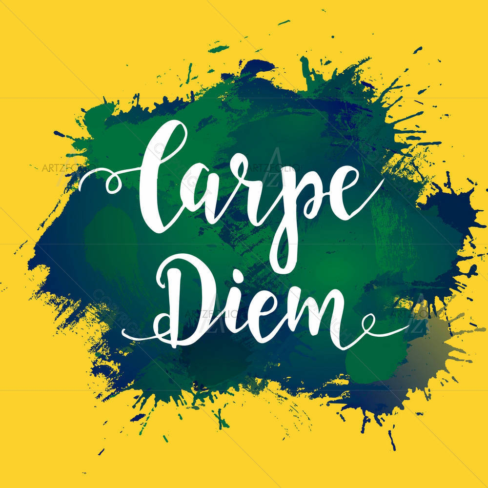 Carpe Diem Typography — custom-size art design 5005655