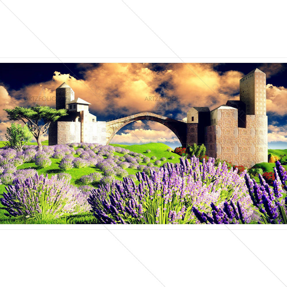 Lavender Field D1 — custom-size art design 5005667