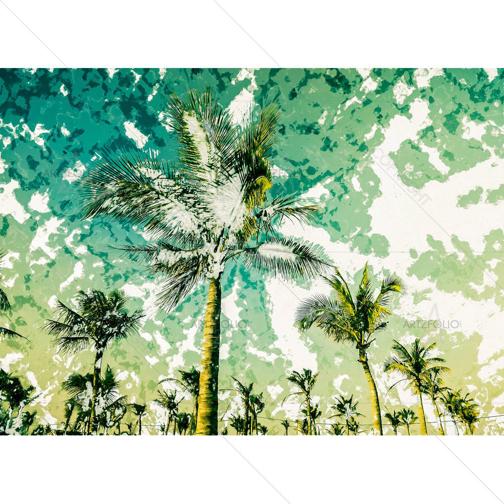 Palms On A Beach — custom-size art design 5005682