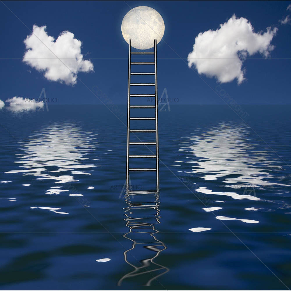 Rising Ladder — custom-size art design 5005711
