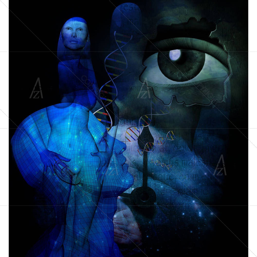 Human Genetics — Abstract custom art by ArtzFolio