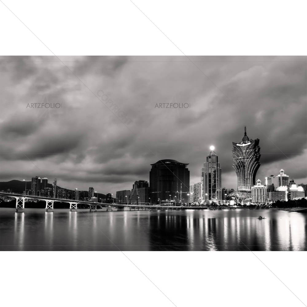 Night Cityscape — Landscapes custom art by ArtzFolio