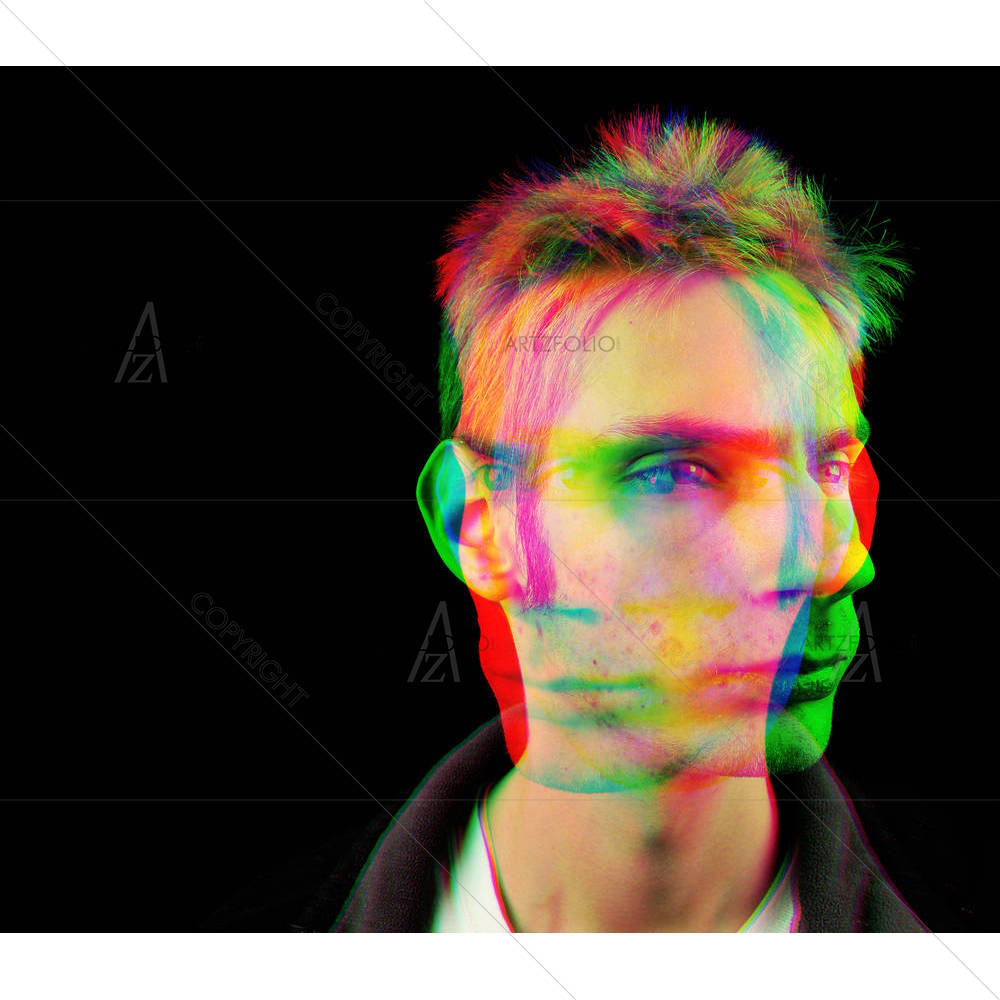Young Man Getting High — custom-size art design 5005735